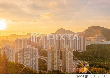 the Sau Mau Ping at kwun tong district, hk 1 May 2022 91526049