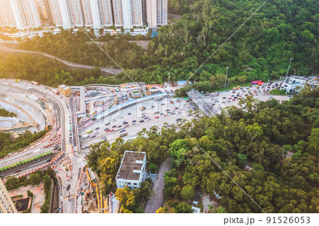 the Tseung Kwan O Tunnel Toll Station, afternoon 1 May 2022 91526053
