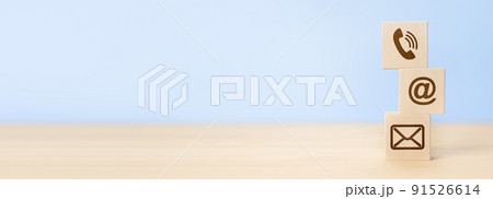 Web Contact Us Icons On Blue background. CONTACT US. cutomer support concept, copy space. Website page contact us. web banner, copy space, blue background Web Contact Us Icons On Blue background. CONTACT US. cutomer support concept, copy space. Website page contact us. web banner, copy space, blue background 91526614