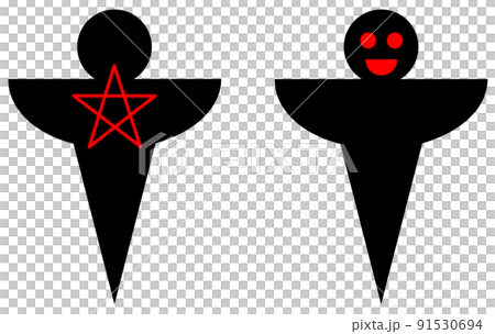 身代わりとなる式神のイラスト 91530694