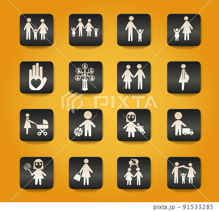 family icon set family icon set 91533285