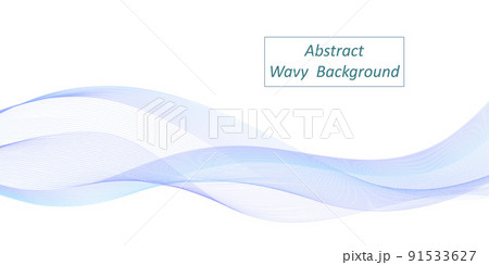 Abstract wave background. Dynamic blue sea wave iisolated, color flow swoosh, twisted curve lines. Modern trendy design for banner or flyer. Vector illustration Abstract wave background. Dynamic blue sea wave iisolated, color flow swoosh, twisted curve lines. Modern trendy design for banner or flyer. Vector illustration 91533627