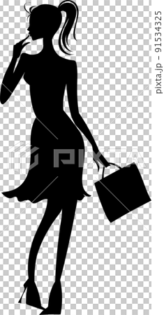 女人購物剪影 女人購物剪影 91534325