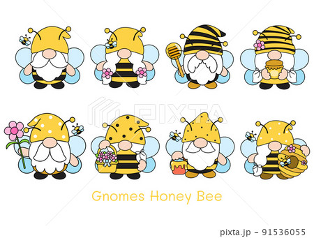 Gnomes Honey Bee Filled Clipart Gnomes Honey Bee Filled Clipart 91536055