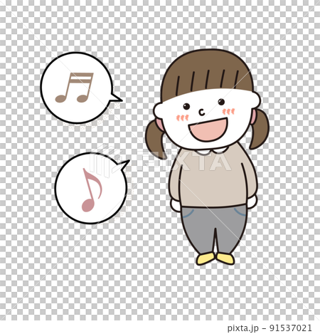 機嫌の良い女の子 91537021