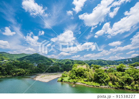 《岐阜県》八百津町　蘇水峡　八百津大橋より 91538227