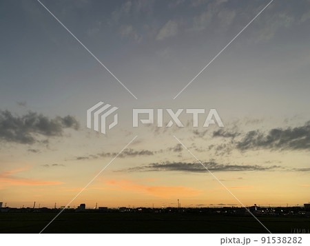 落日直後の空 91538282