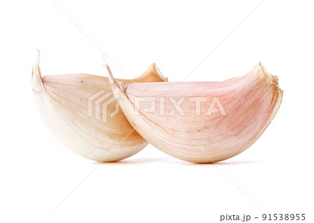 Garlic Asian condiment for Asian food isolated on white background Garlic Asian condiment for Asian food isolated on white background 91538955