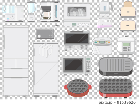 調理・キッチン家電のイラストセット 91539620