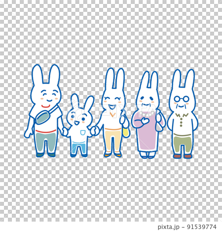 第二代家庭兔的插圖 第二代家庭兔的插圖 91539774