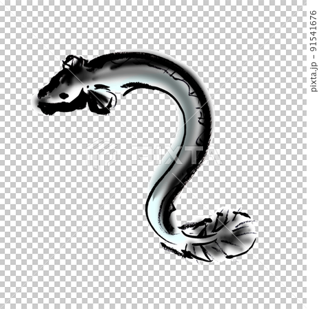 鰻の手描き和風イラスト 91541676