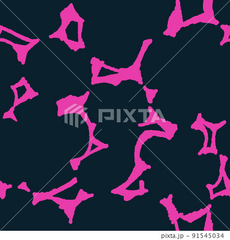 Hand drawn minimal abstract organic shapes pattern. Collage contemporary print. Fashionable template for design. 91545034