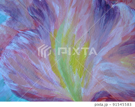 Painting abstract with oil paints 91545583