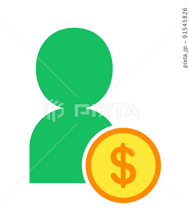 人とお金のアイコン 91545826