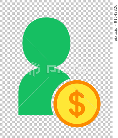 人とお金のアイコン 91545826