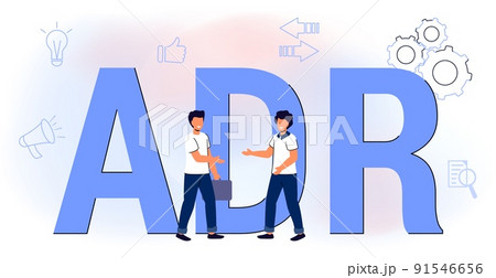 ADR Alternative Dispute Resolution acronym Business concept 91546656