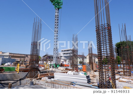 ビル建設現場 91546933