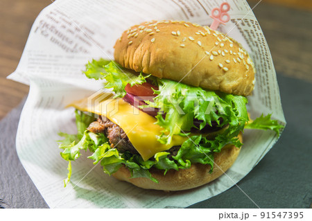 ハンバーガー ハンバーガー 91547395