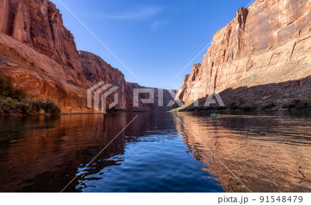 Colorado River in Glen Canyon, Arizona, United States of America. 91548479