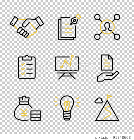 Various icon sets such as business contracts, opportunities, profits, growth, organizations, goals, goals, etc. Various icon sets such as business contracts, opportunities, profits, growth, organizations, goals, goals, etc. 91548668