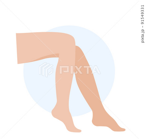 Female legs silhouette 91549331
