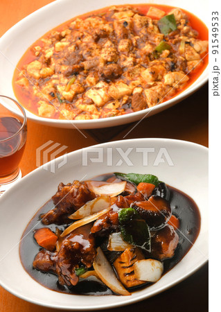 黒酢酢豚 麻婆豆腐 黒酢酢豚 麻婆豆腐 91549533