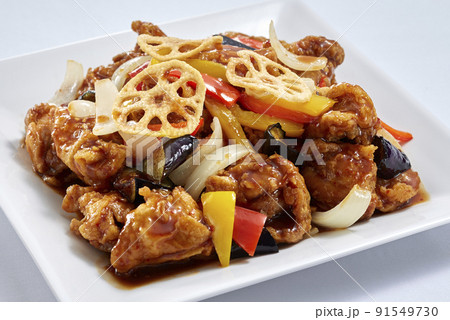 鶏唐揚げ黒酢あんかけ 鶏唐揚げ黒酢あんかけ 91549730