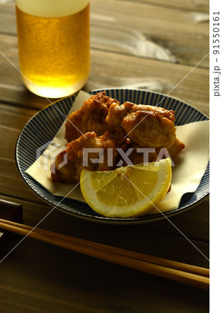 鶏の唐揚げ 鶏の唐揚げ 91550161