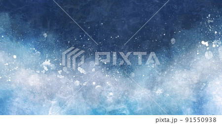 和風 荒波のような 抽象画 背景 日本画 波しぶきのイラスト素材