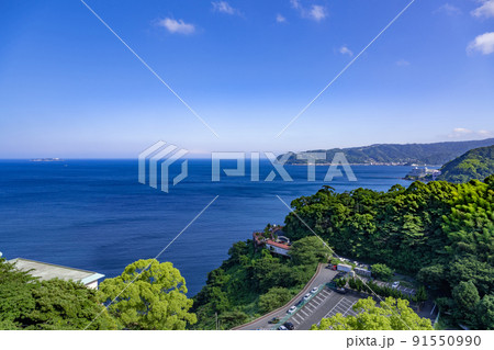 静岡県熱海市　熱海城から見た風景 91550990