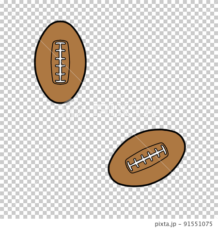 橄欖球球圖案(透明背景) 橄欖球球圖案(透明背景) 91551075