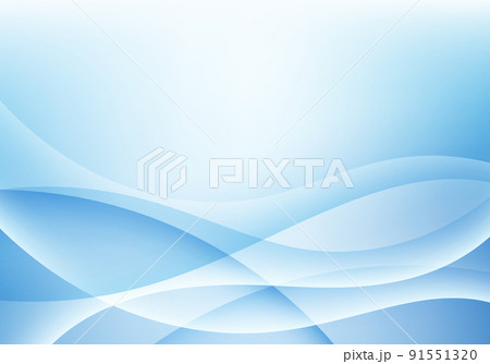 Abstract blue and white gradient wave shapes overlapping soft background Abstract blue and white gradient wave shapes overlapping soft background 91551320