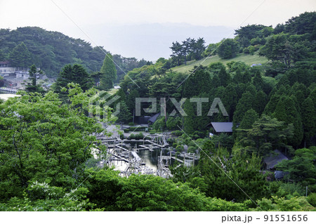 六甲ガーデンテラスから見える六甲山アスレチックパーク 六甲ガーデンテラスから見える六甲山アスレチックパーク 91551656