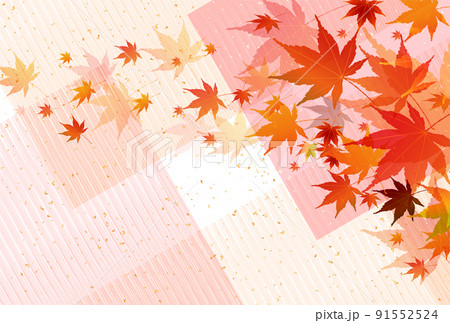 紅葉　もみじ　秋　背景 91552524