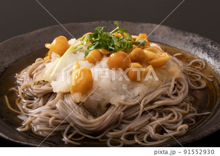 冷やしなめこおろし蕎麦 91552930