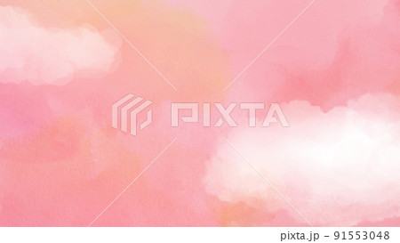 ピンク色の空 91553048