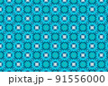 ターコイズカラーのエスニックな背景素材 91556000