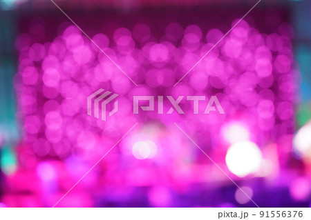 Blurry and bokeh background in concert stage. 91556376