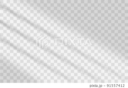 shadow overlays on transparent background. 91557412