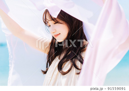 夏の女性ポートレート 夏の女性ポートレート 91559091