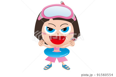 海水浴 女の子 海水浴 女の子 91560554