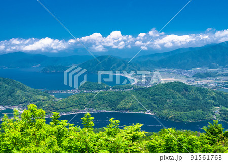 《福井県》レインボーライン山頂公園・初夏の三方五湖 91561763