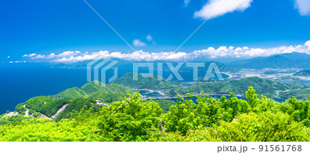 《福井県》レインボーライン山頂公園・初夏の三方五湖 91561768