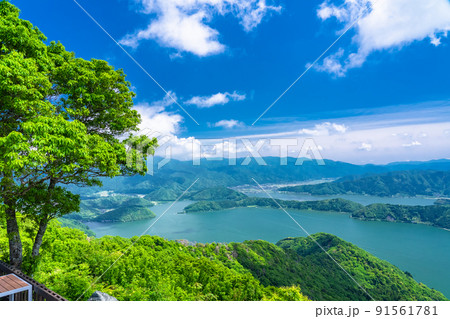 《福井県》レインボーライン山頂公園・初夏の三方五湖 91561781
