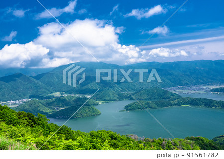 《福井県》レインボーライン山頂公園・初夏の三方五湖 91561782