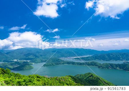 《福井県》レインボーライン山頂公園・初夏の三方五湖 91561783