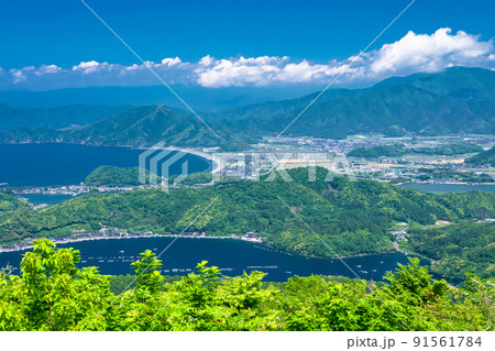 《福井県》レインボーライン山頂公園・初夏の三方五湖 91561784