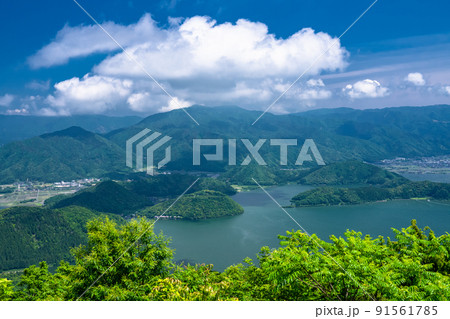 《福井県》レインボーライン山頂公園・初夏の三方五湖 91561785