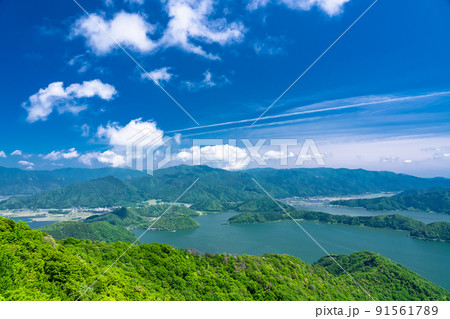 《福井県》レインボーライン山頂公園・初夏の三方五湖 91561789