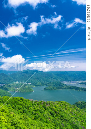 《福井県》レインボーライン山頂公園・初夏の三方五湖 91561793